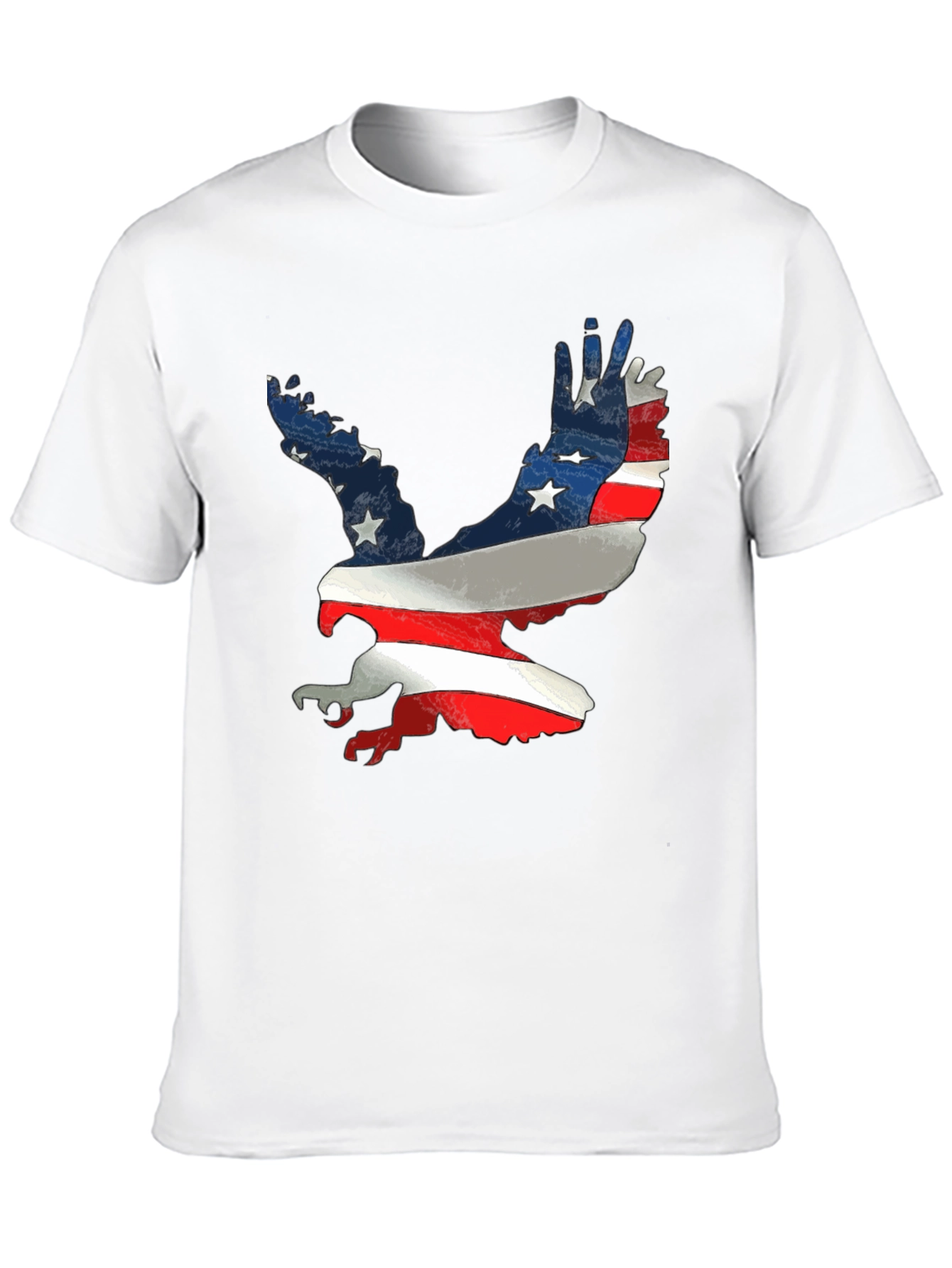 Patriotic Eagle T-Shirt - American Flag Design
