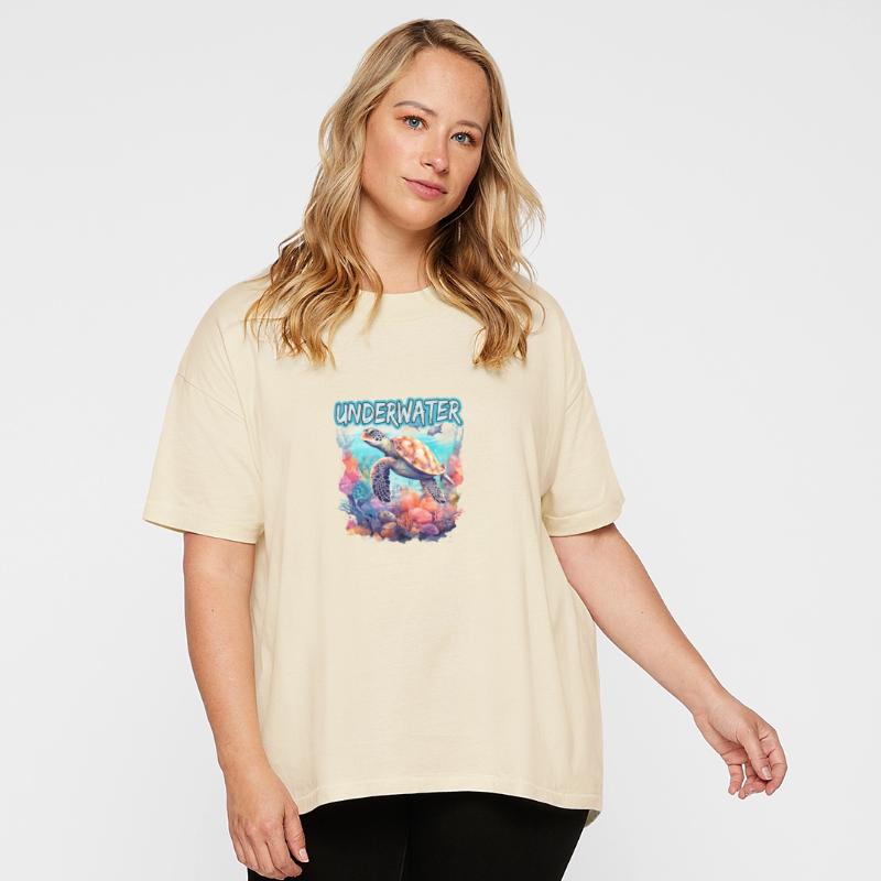 Underwater Ocean Life Sea Turtle Coral Reef