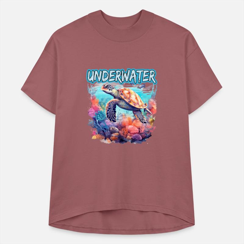 Underwater Ocean Life Sea Turtle Coral Reef