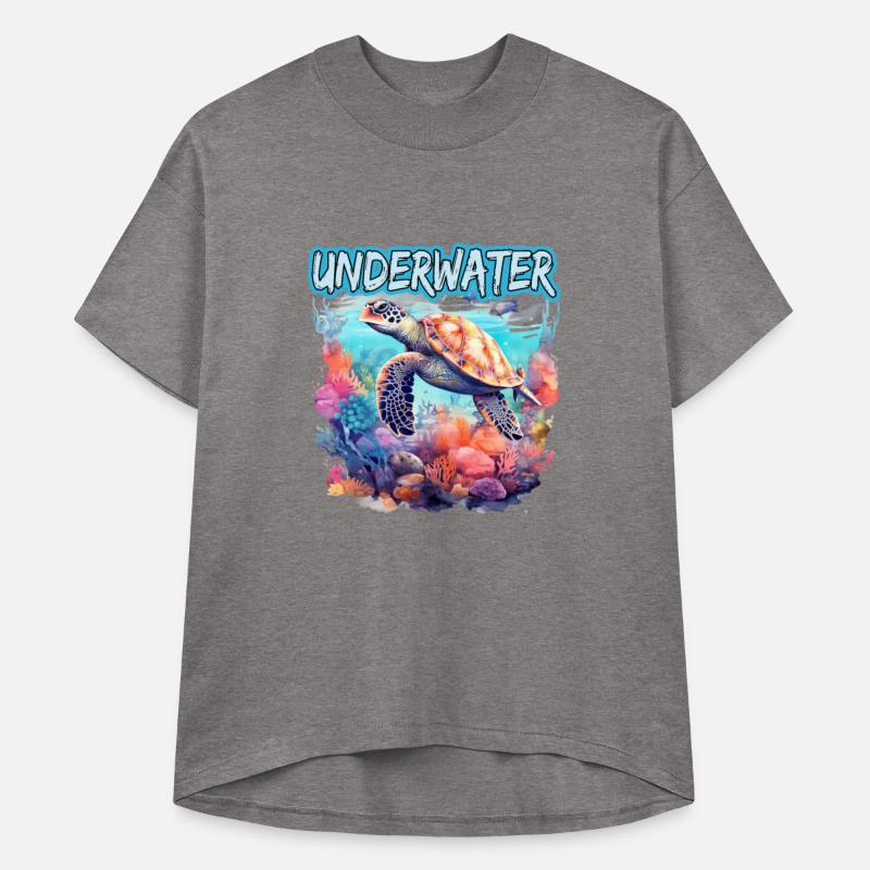 Underwater Ocean Life Sea Turtle Coral Reef