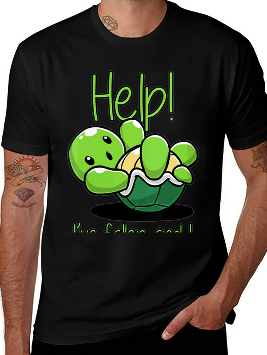 Help! Turtle T-Shirt - Cute & Funny Graphic Tee