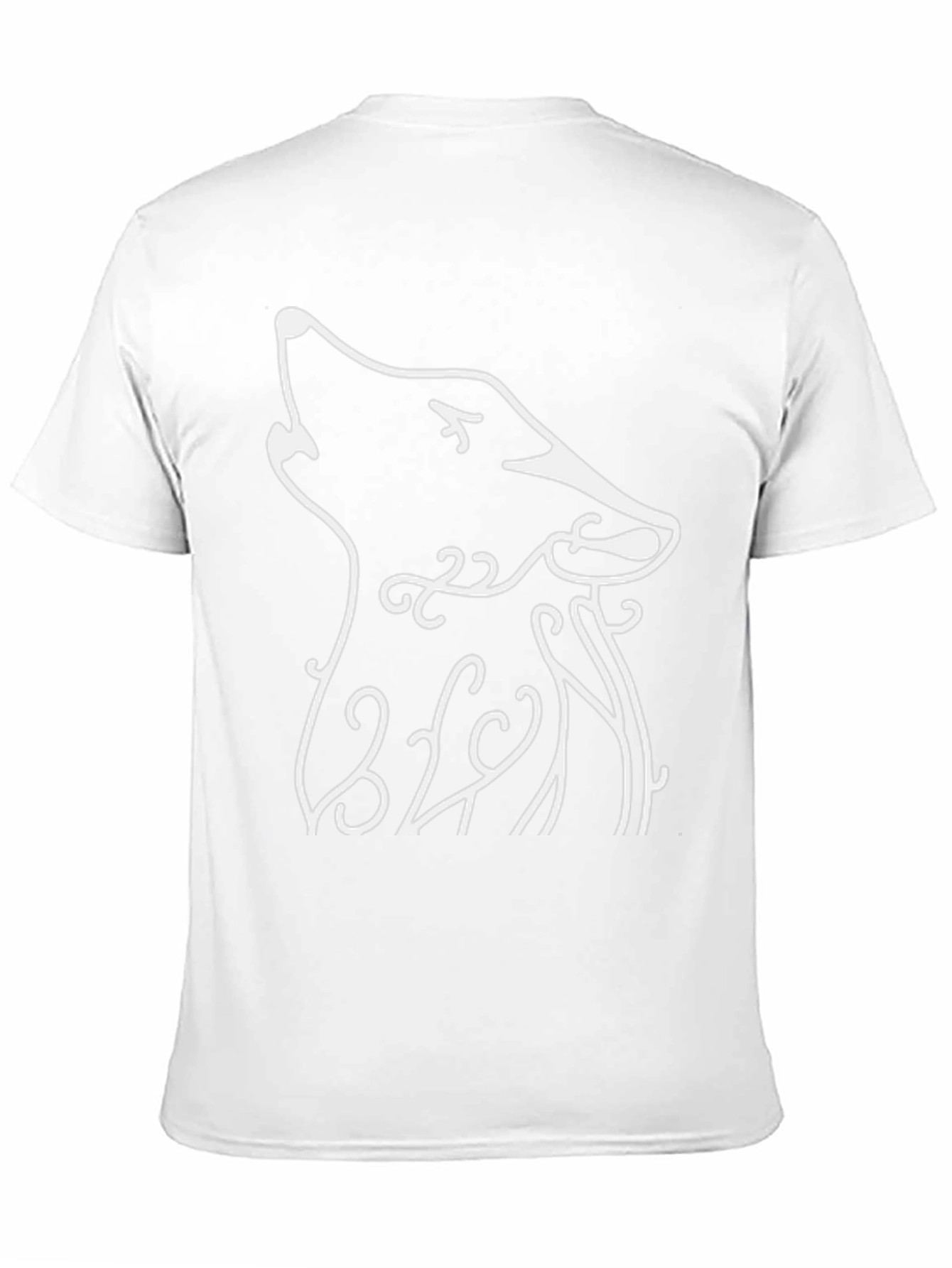 Howling Wolf Graphic Tee - Black