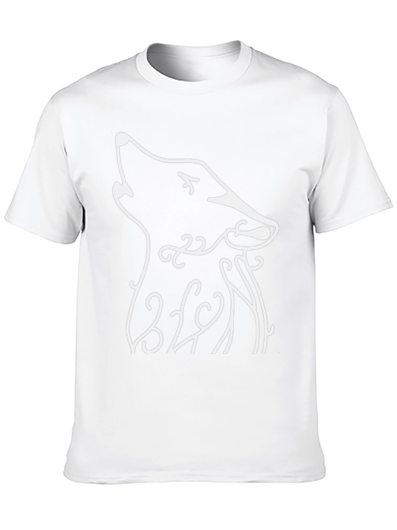 Howling Wolf Graphic Tee - Black