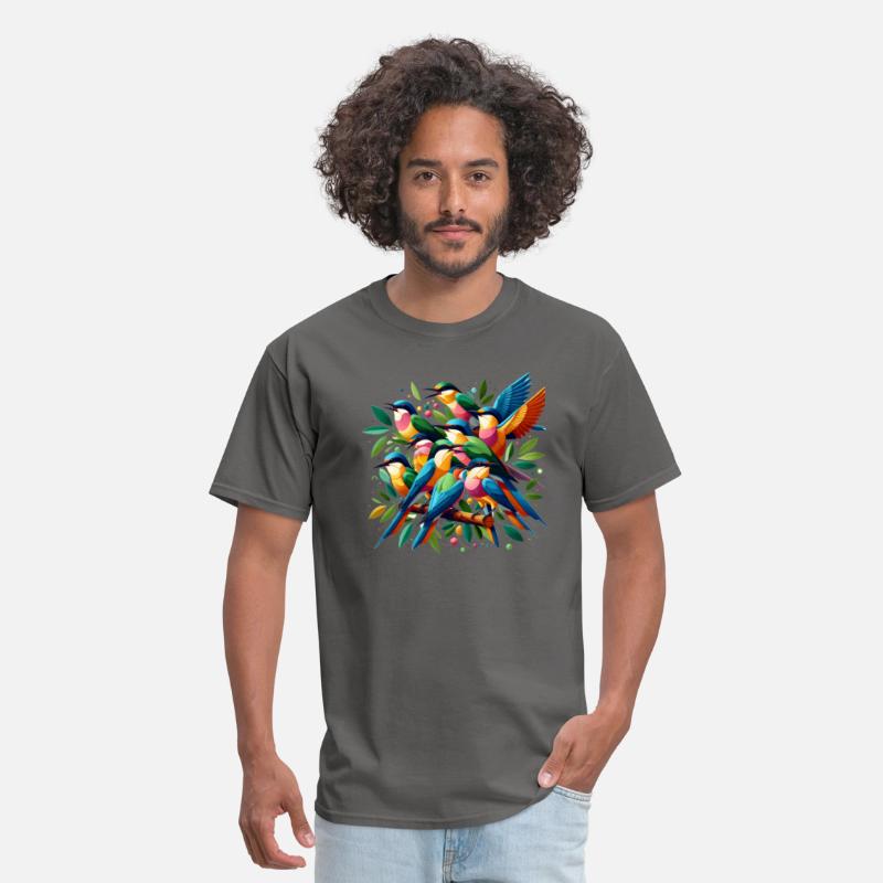 Urban Serenade: Birds on a Wire T-Shirt