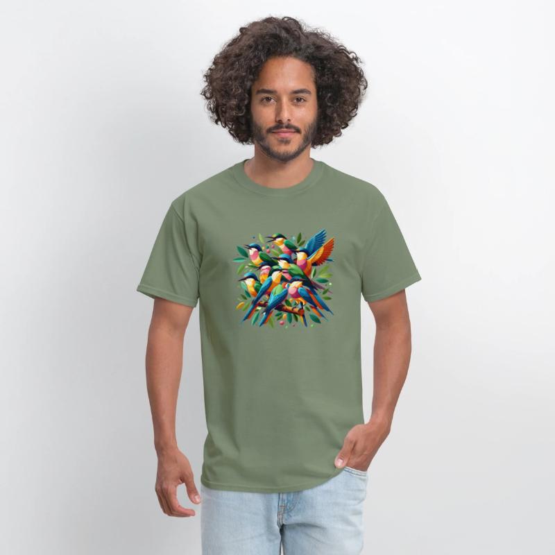 Urban Serenade: Birds on a Wire T-Shirt