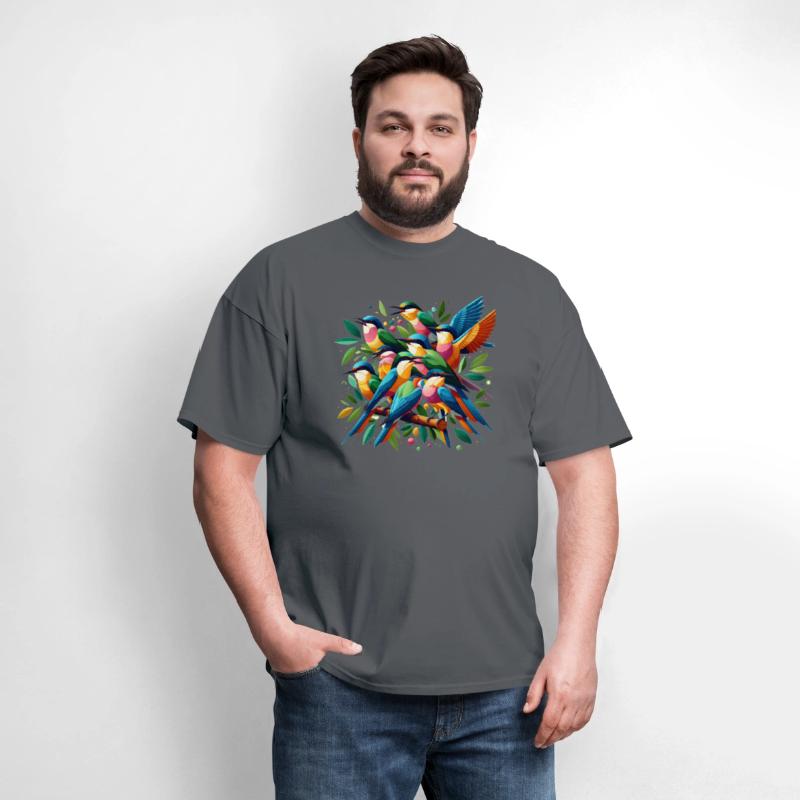 Urban Serenade: Birds on a Wire T-Shirt