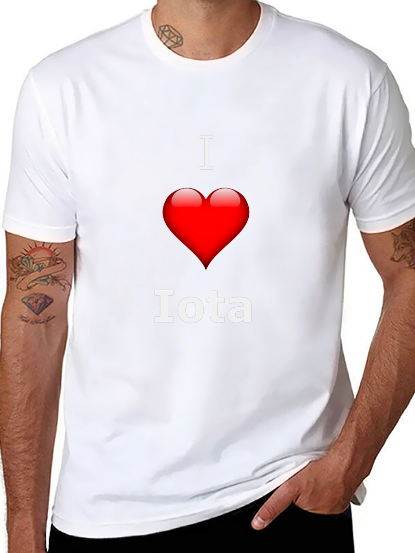 I Love Iota T-Shirt Black