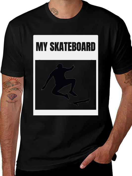 My Skateboard Graphic T-Shirt - Black