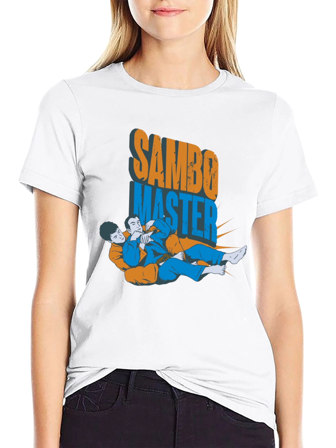 Sambo Master Graphic T-Shirt - Martial Arts Design