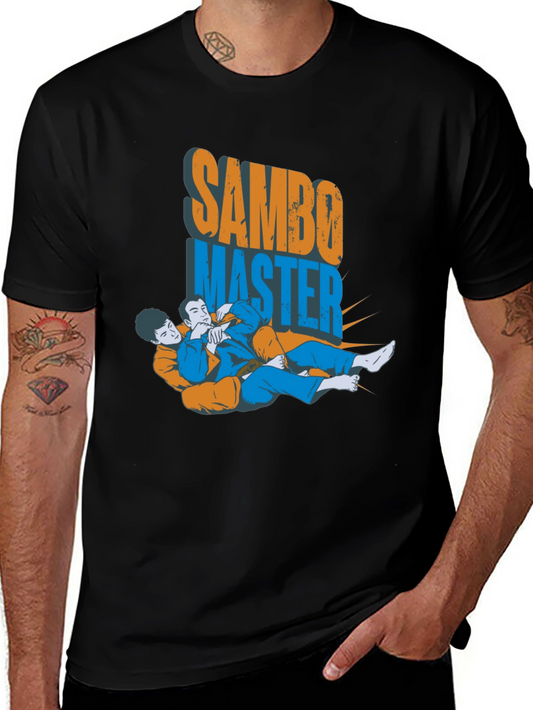 Sambo Master Graphic T-Shirt - Martial Arts Design