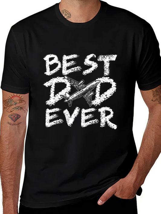 Best Dad Ever Airplane T-Shirt