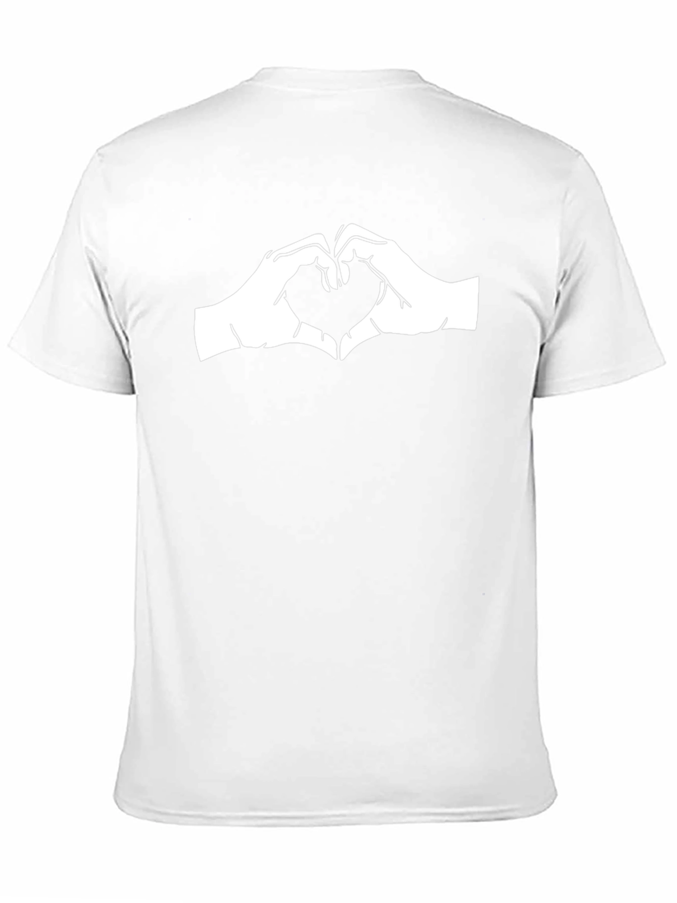 Heart Hands Graphic Tee - Love Symbol Shirt