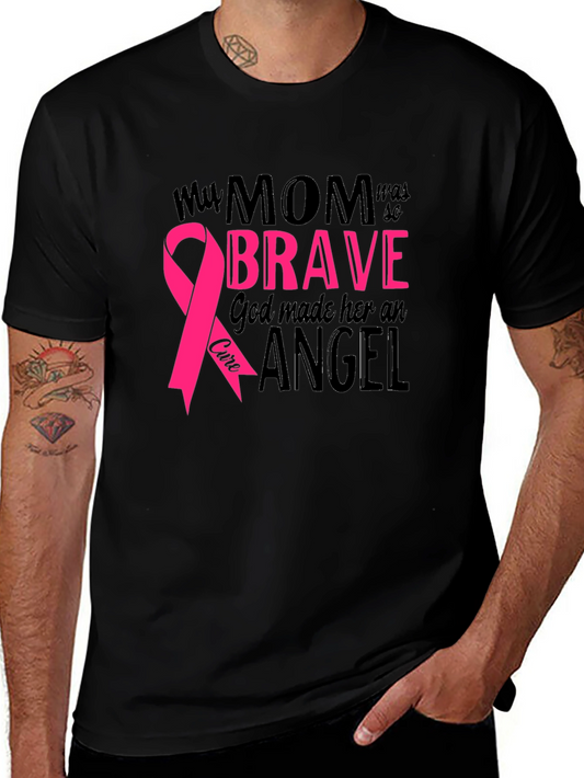 Brave Mom T-Shirt - Breast Cancer Awareness