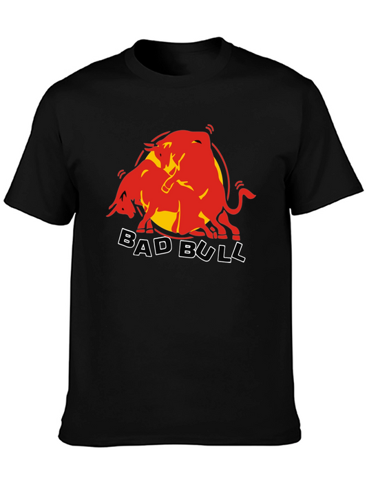Bad Bull Black T-Shirt - Funny Graphic Tee