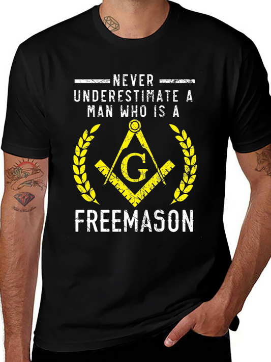 Freemason T-Shirt - Never Underestimate a Man