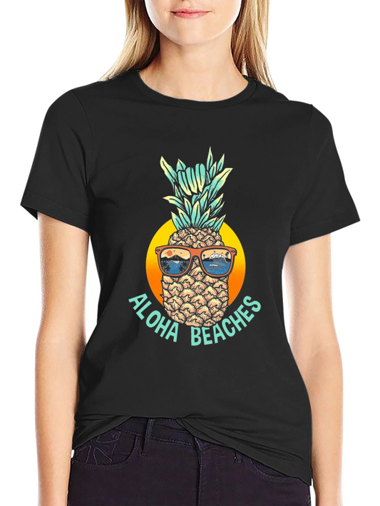 Aloha Beaches Pineapple Graphic Tee