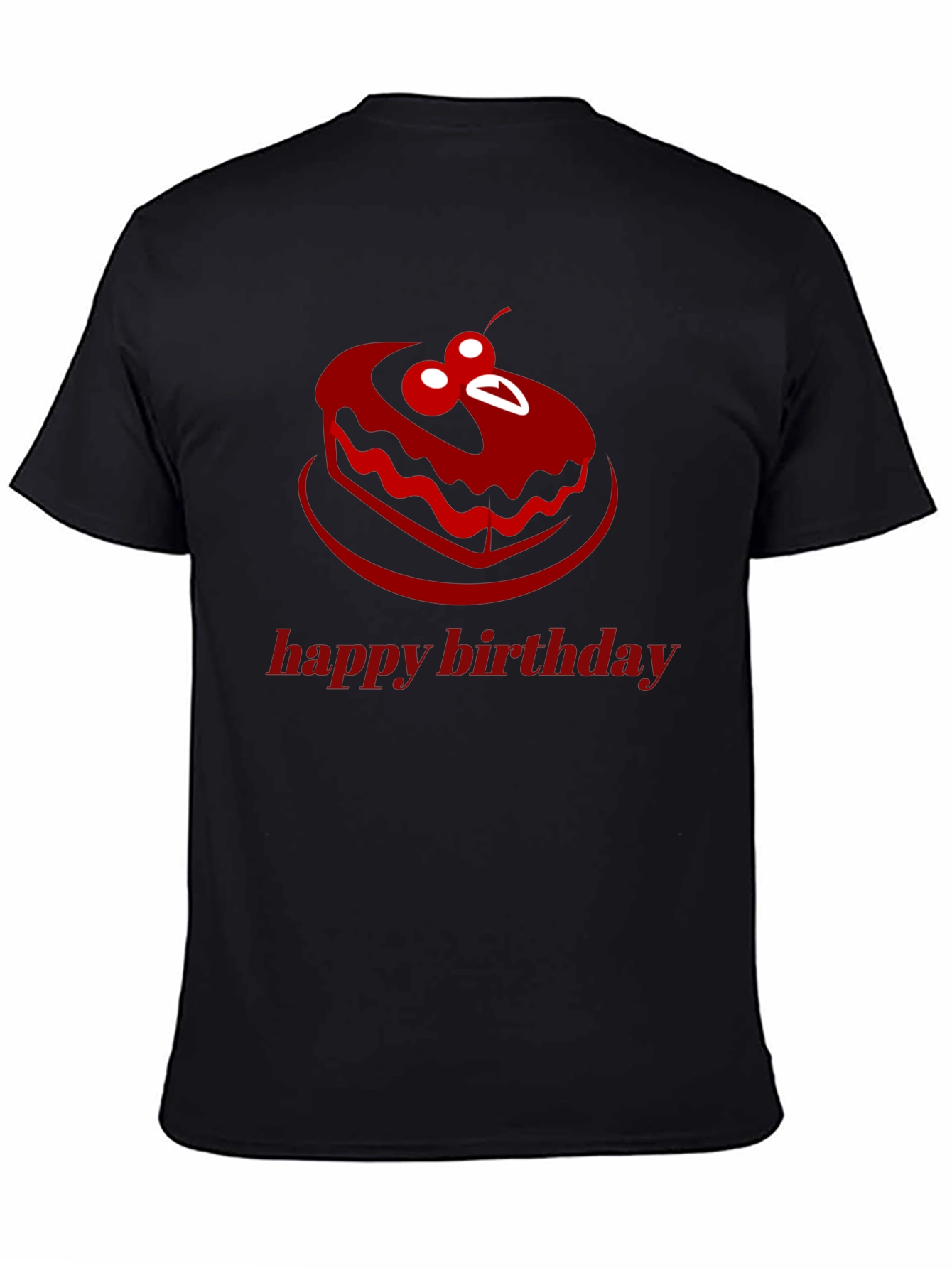 Happy Birthday Cake Graphic T-Shirt