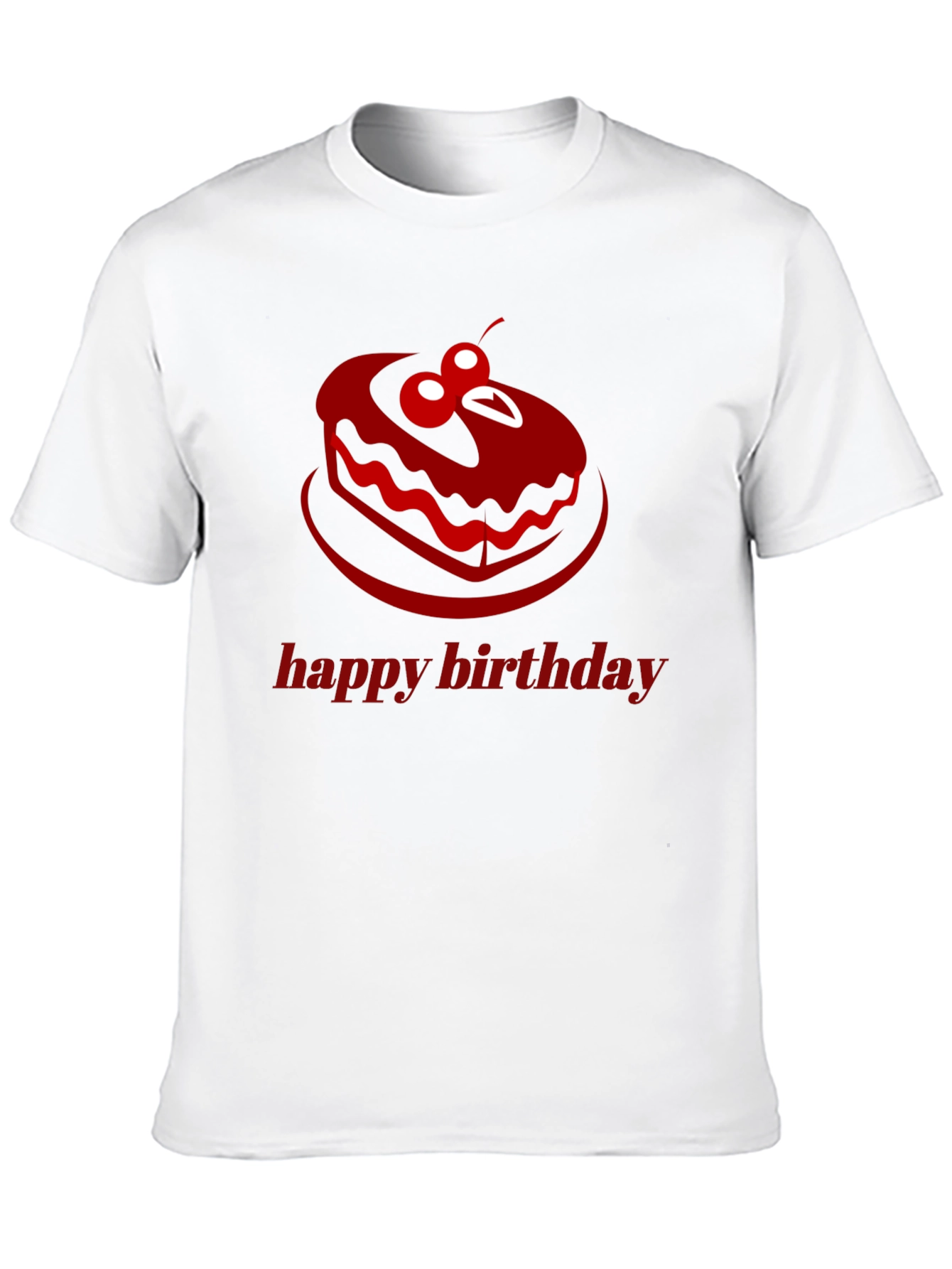 Happy Birthday Cake Graphic T-Shirt