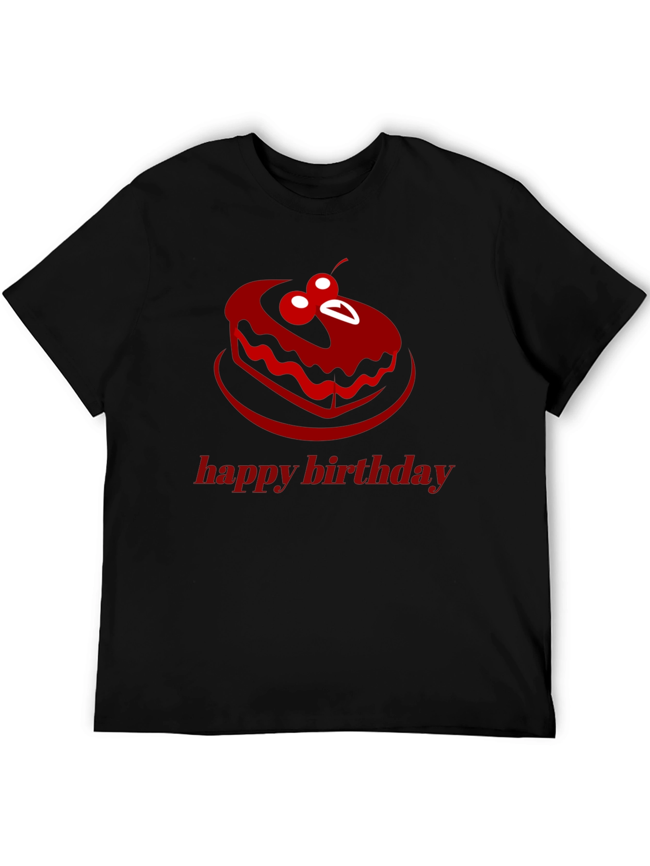 Happy Birthday Cake Graphic T-Shirt