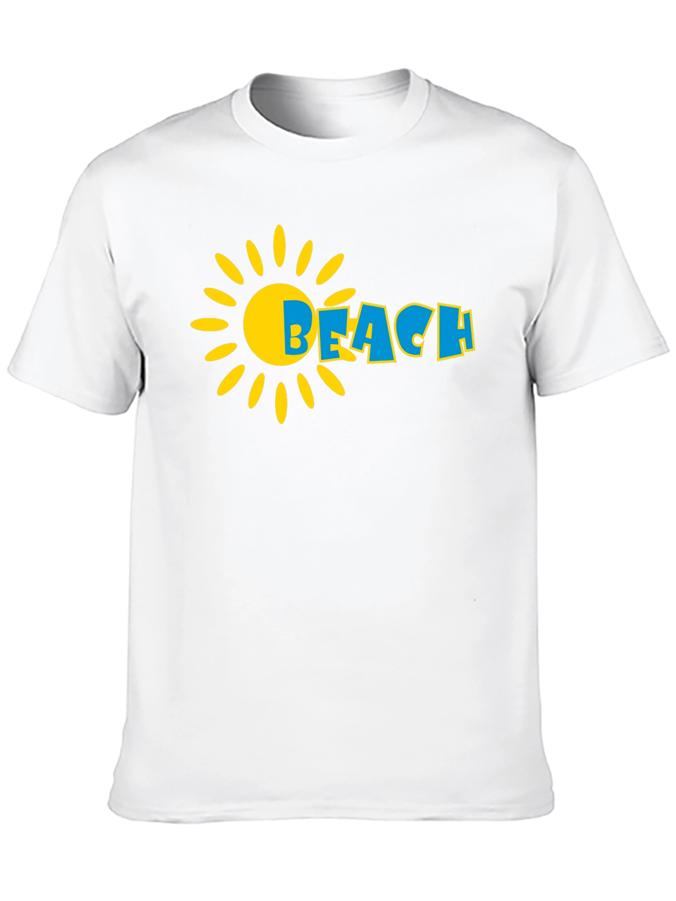 Beach Sun Graphic Black T-Shirt