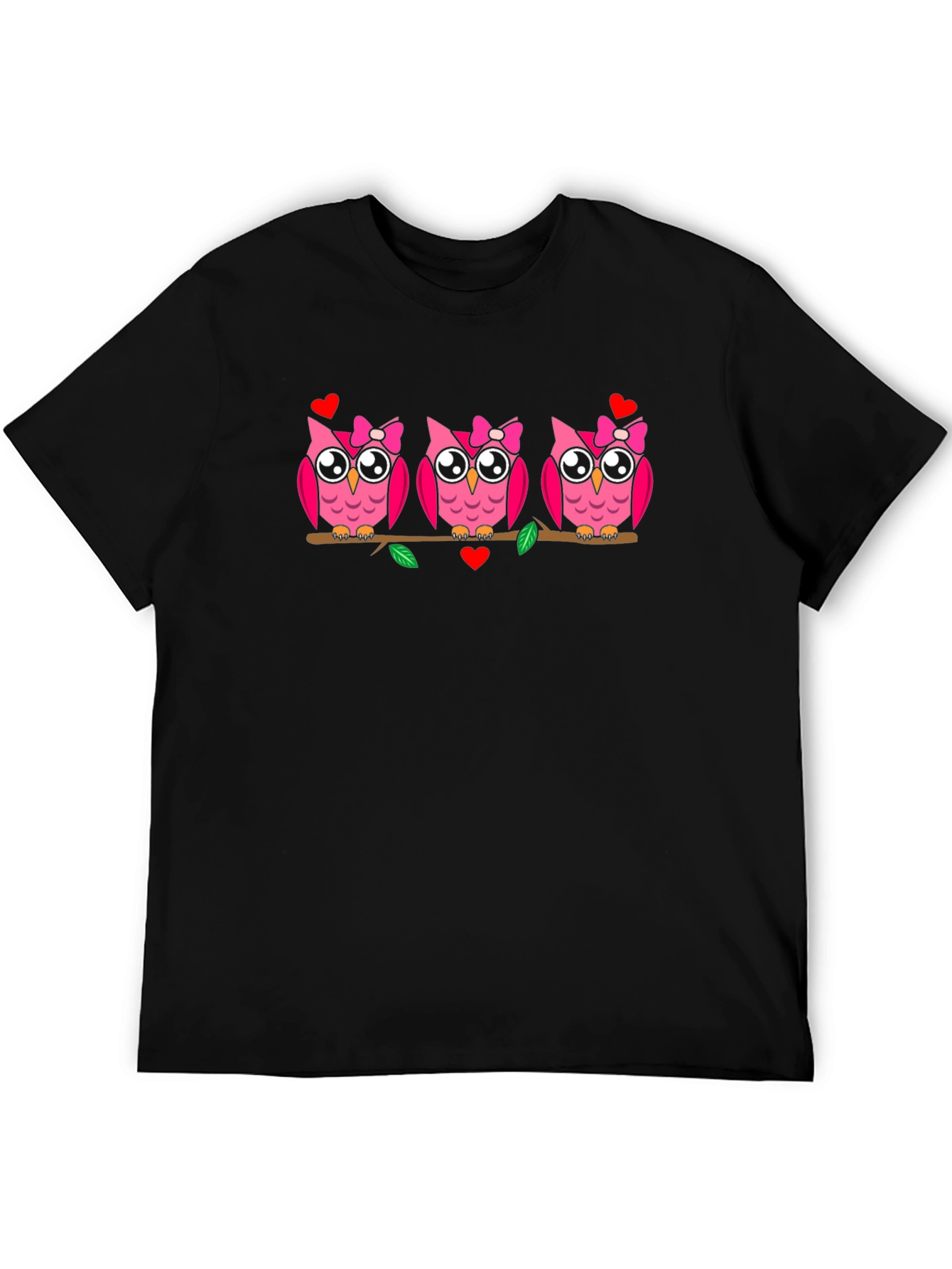 Cute Owls on Branch T-Shirt