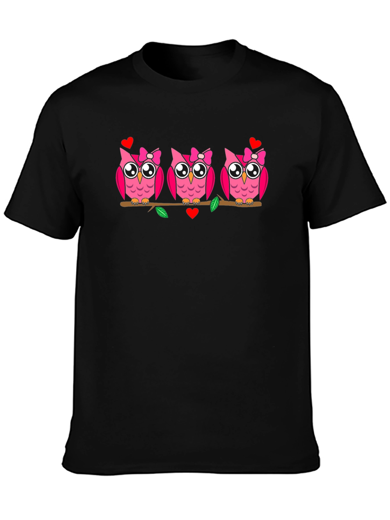 Cute Owls on Branch T-Shirt