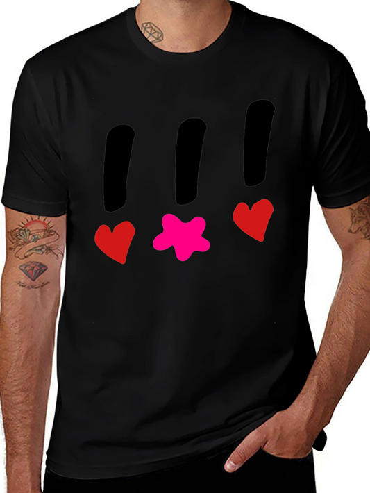 Funky T-Shirt with Heart and Star Design