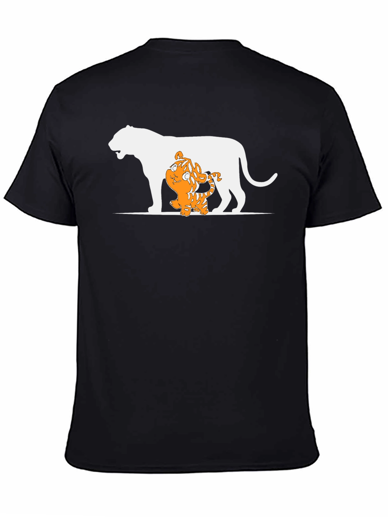 Tiger Cub and Lion T-Shirt - Black