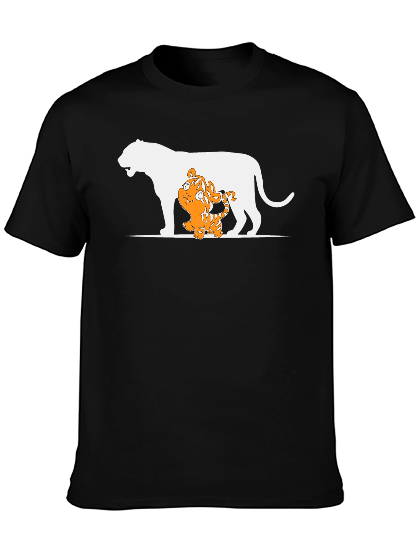 Tiger Cub and Lion T-Shirt - Black