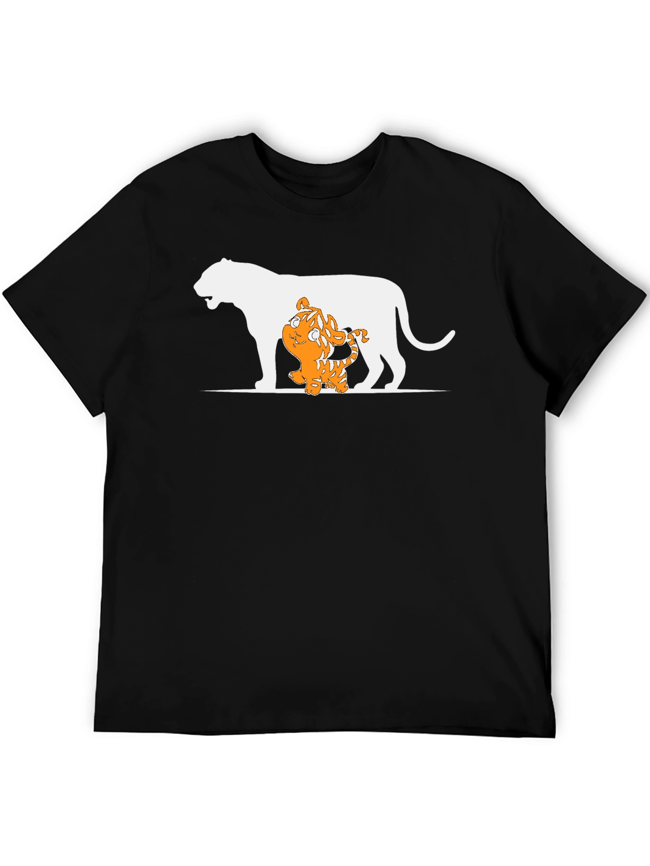 Tiger Cub and Lion T-Shirt - Black