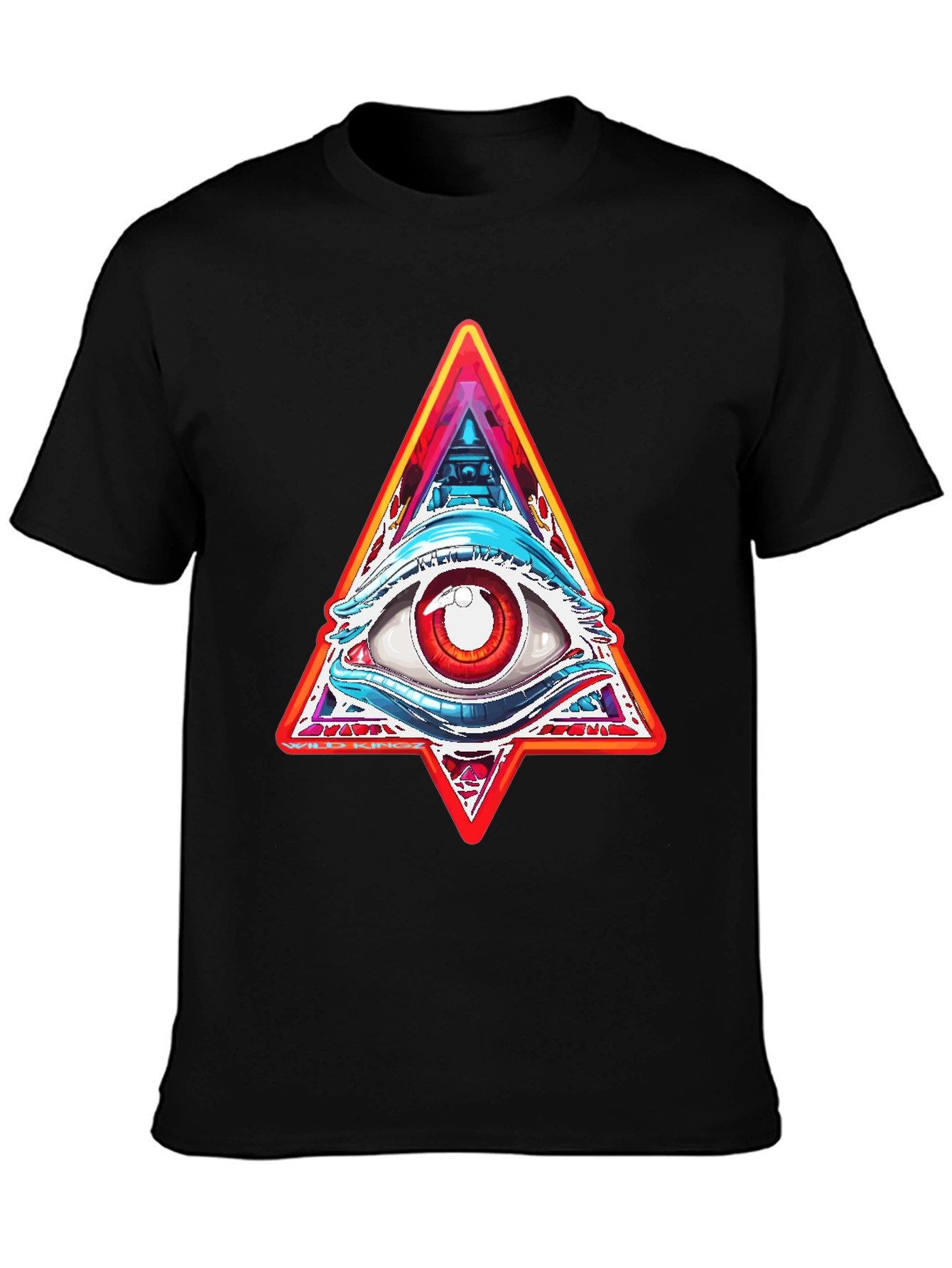 Illuminati Eye Graphic Tee - Mens Black T-Shirt