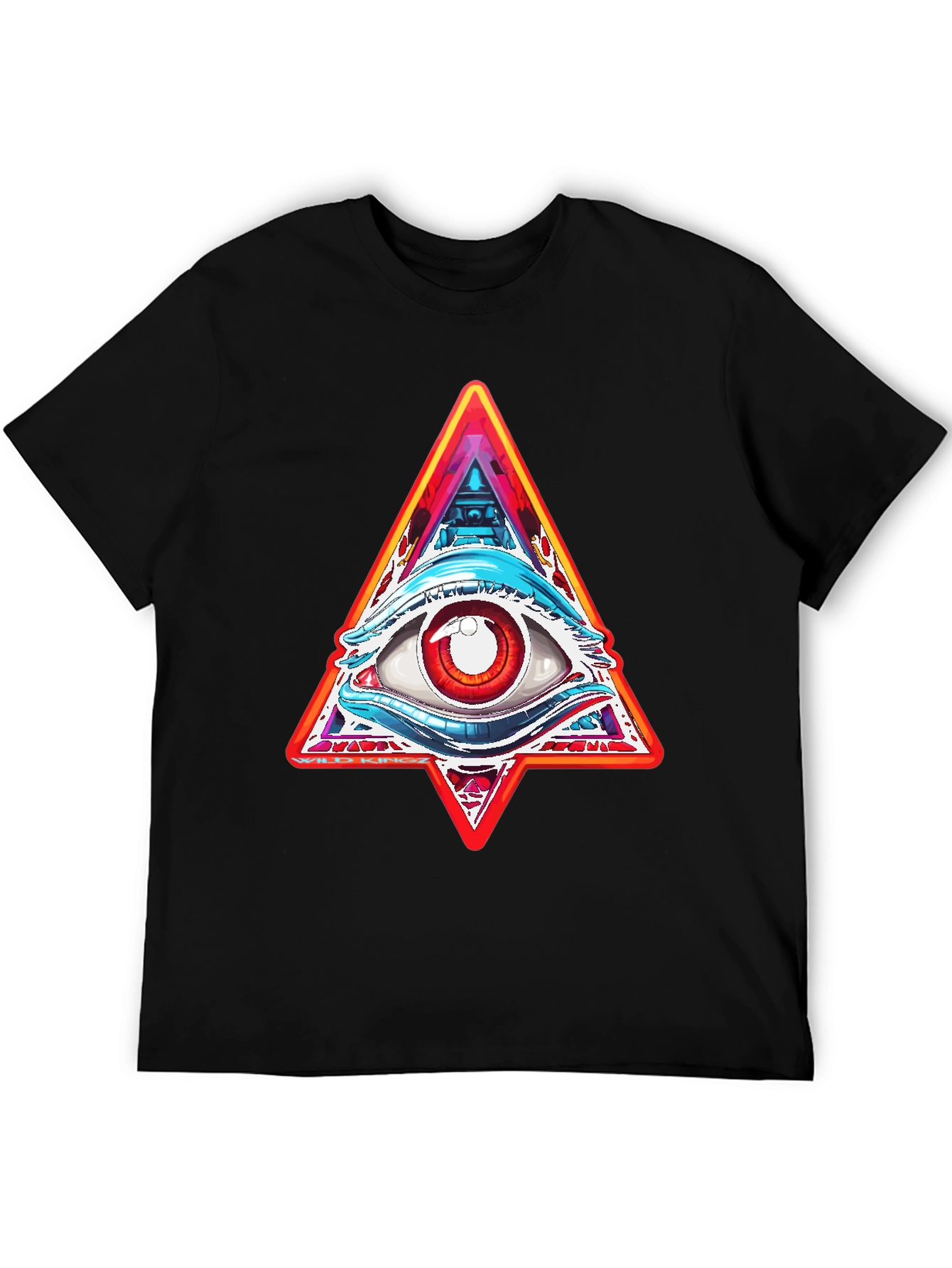 Illuminati Eye Graphic Tee - Mens Black T-Shirt