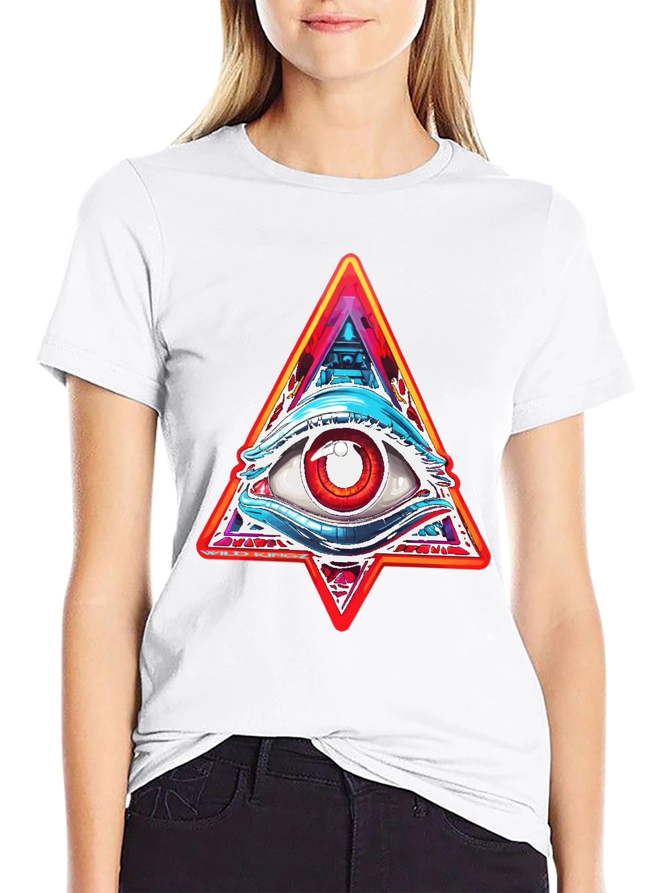 Illuminati Eye Graphic Tee - Mens Black T-Shirt