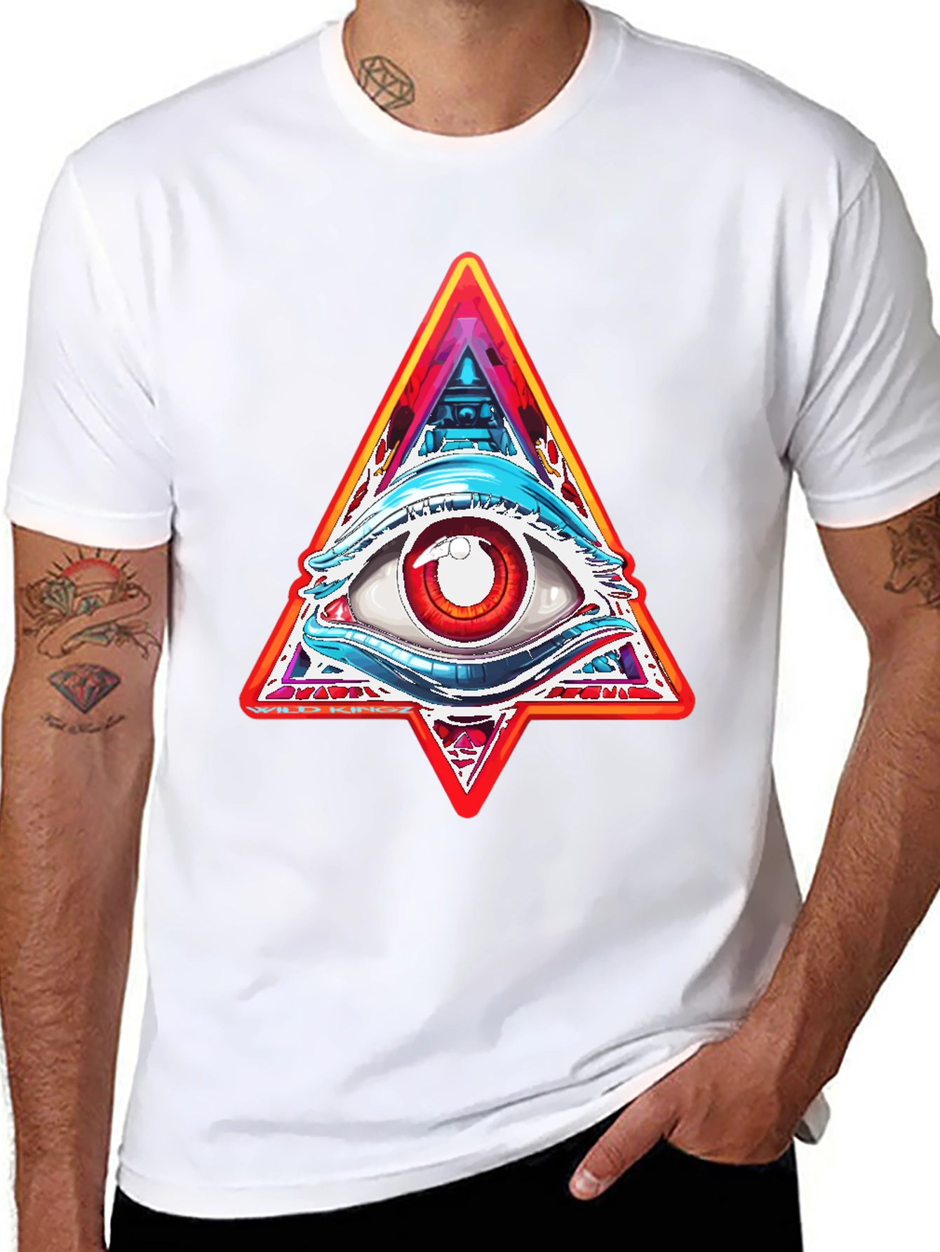 Illuminati Eye Graphic Tee - Mens Black T-Shirt