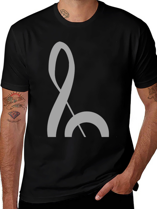 Minimalist Symbol Black T-Shirt