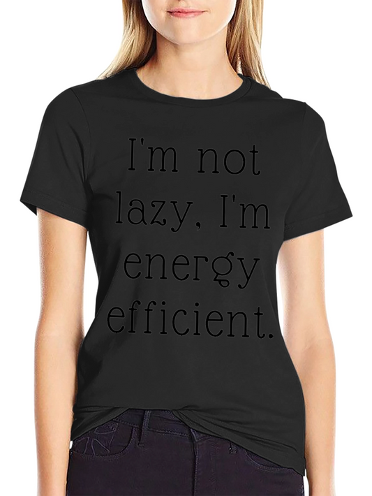 Funny Energy Efficient Black T-Shirt