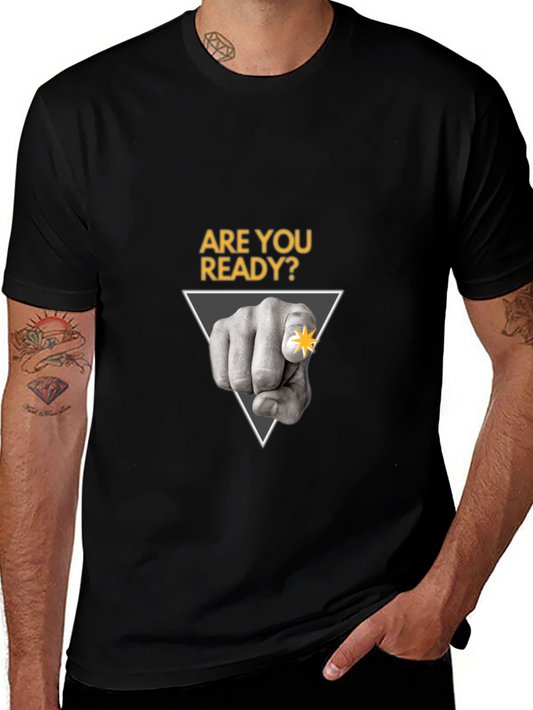 Are You Ready? Graphic Tee - Pointing Finger Design