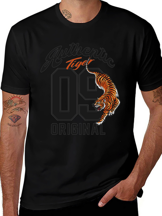 Authentic Tiger Graphic Tee - Cool Original Design