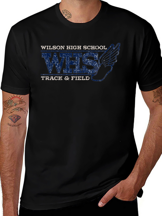 Wilson High School Track & Field Black T-Shirt