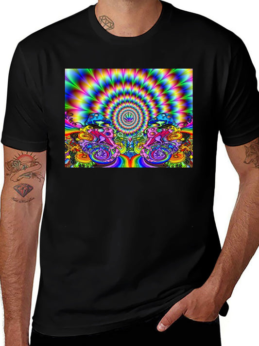 Psychedelic Mushroom Graphic Print T-Shirt