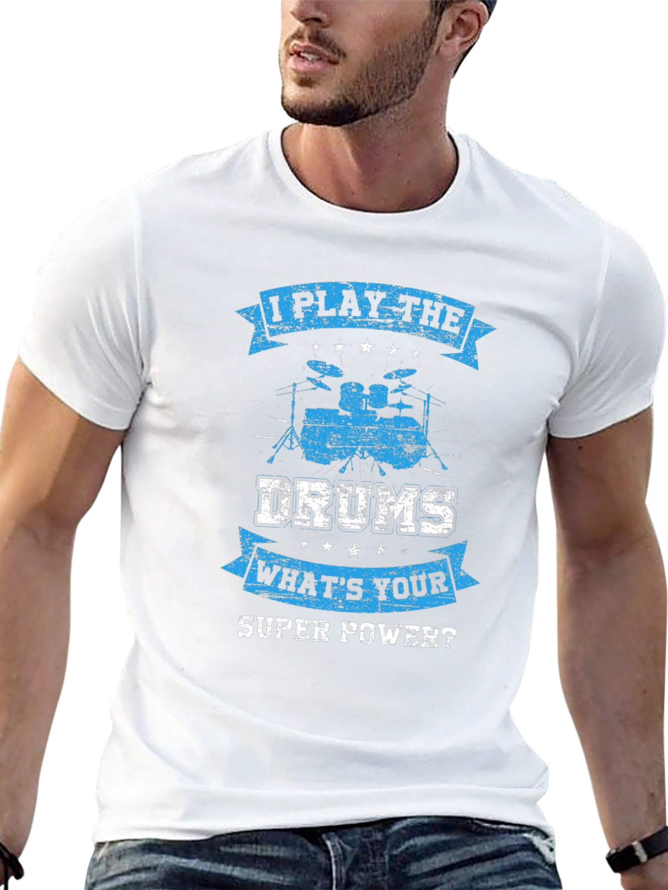 I Play the Drums T-Shirt - Super Power Tee