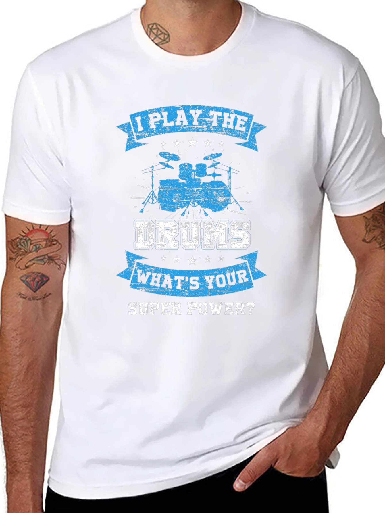 I Play the Drums T-Shirt - Super Power Tee