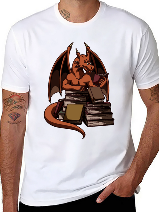 Book Dragon T-Shirt - Literary Wyrm Apparel
