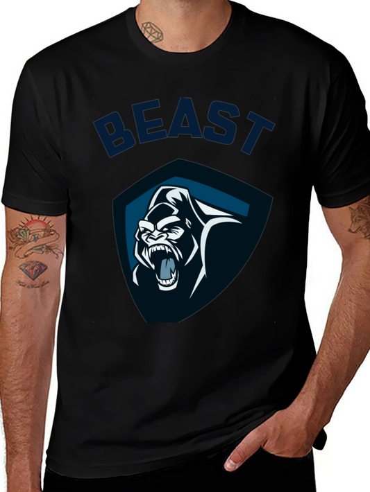 Beast Mode Gorilla Graphic Tee - Black
