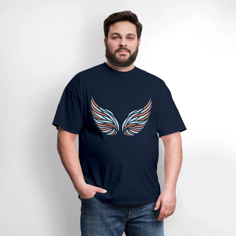 Vibrant Angel Wings With Bold Colors