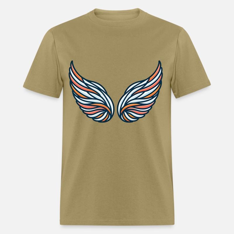 Vibrant Angel Wings With Bold Colors