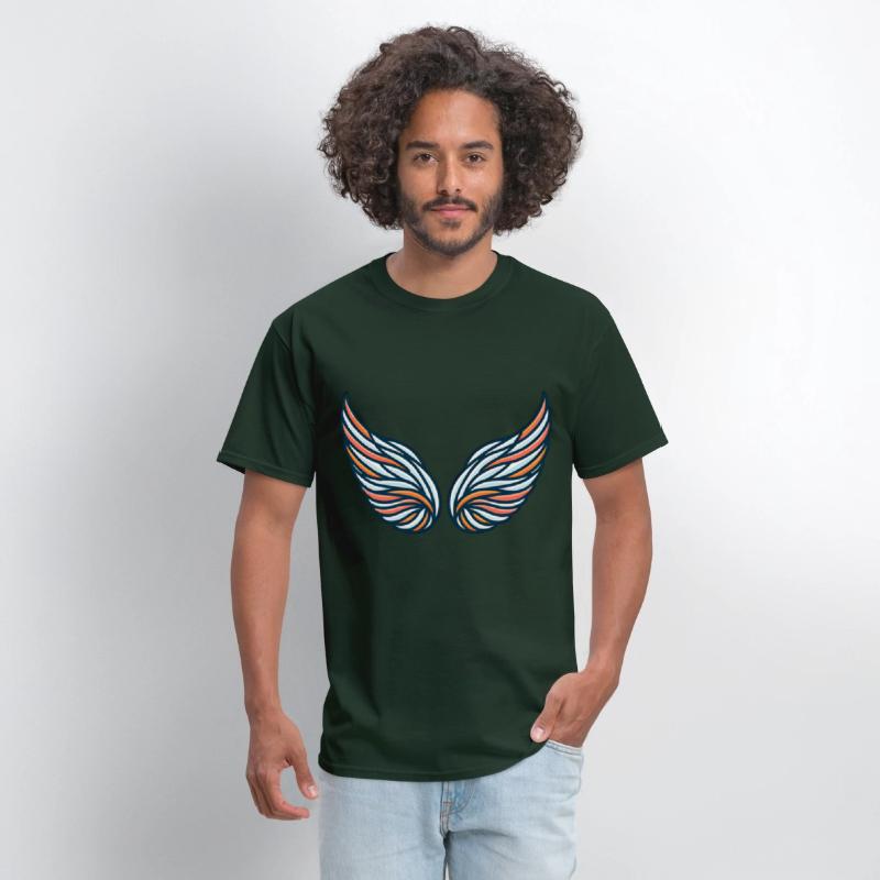 Vibrant Angel Wings With Bold Colors