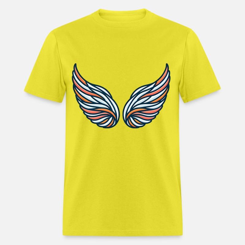 Vibrant Angel Wings With Bold Colors