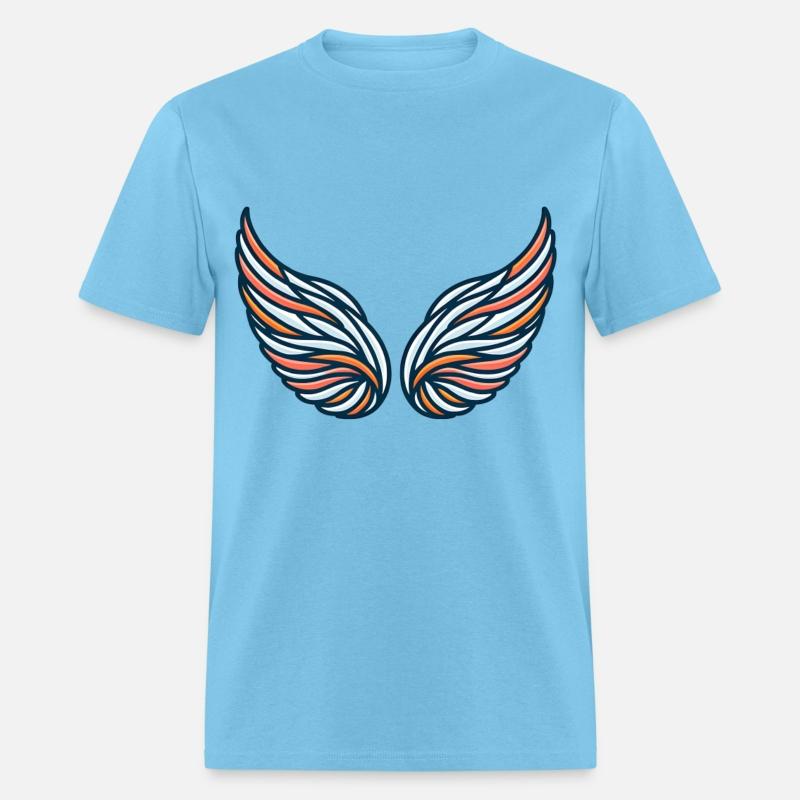 Vibrant Angel Wings With Bold Colors