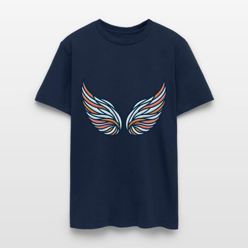 Vibrant Angel Wings With Bold Colors